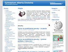 Tablet Screenshot of einsteinova.sk